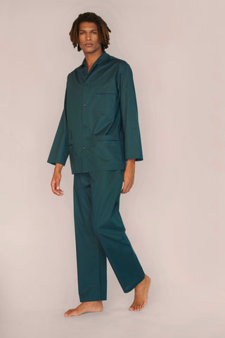 Cotton Pajama Set - Forest Green