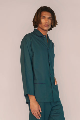 Cotton Pajama Set - Forest Green
