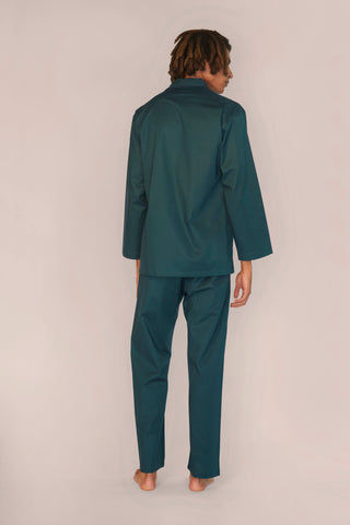Cotton Pajama Set - Forest Green