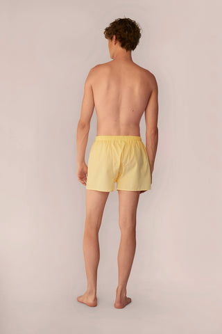 Cotton Boxers - Gingham - Limoncello Yellow