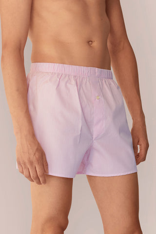 Cotton Boxers - Gingham - Rose