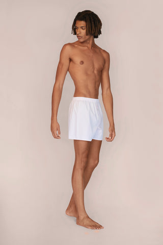 Cotton Boxers - Striped - Rose