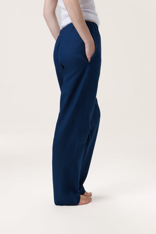 Premium Cotton Flannel Lounge Pants - Navy Blue
