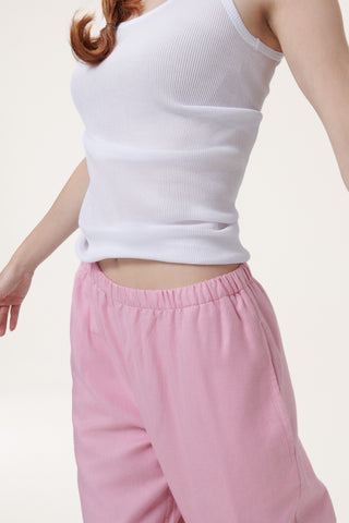 Premium Cotton Flannel Lounge Pants - Rose