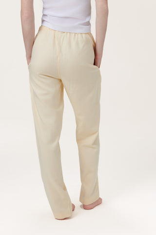 Premium Cotton Flannel Lounge Pants - Limoncello Yellow