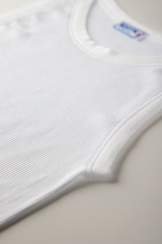 Vintage Cotton Ribbed Sleeveless Top