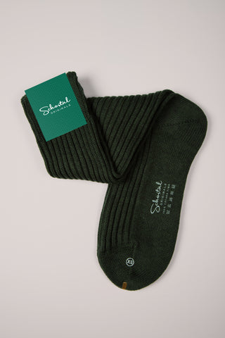 Premium Pima Cotton Ribbed Socks - Mid-Calf