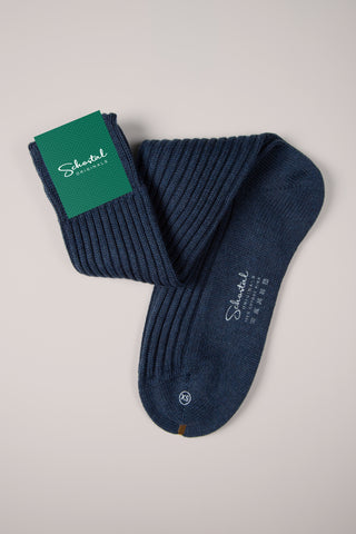 Premium Pima Cotton Ribbed Socks - Mid-Calf