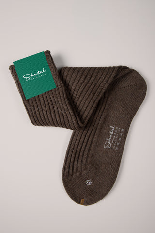 Premium Pima Cotton Ribbed Socks - Mid-Calf