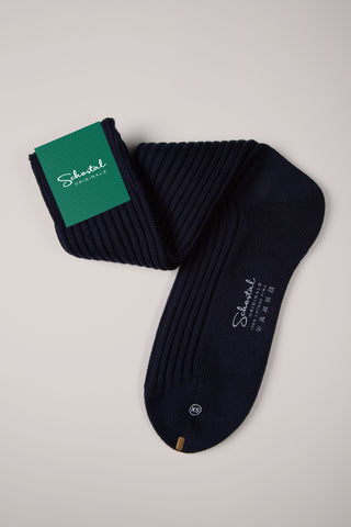 Premium Pima Cotton Ribbed Socks - Mid-Calf