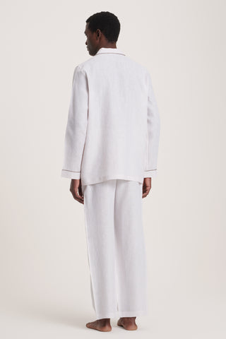 Pure Linen Pajama Set - Ivory
