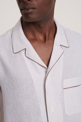 Pure Linen Pajama Set - Ivory