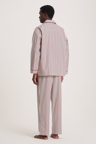 Luxury Two-Ply Cotton Pajama Set – Multicolor Stripe