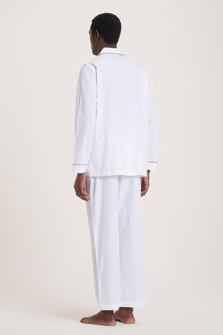 Rainbow Cotton Pajama Set - Pure White