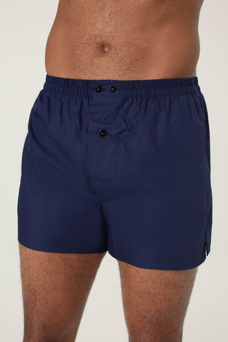 Cotton Boxers - Midnight Blue