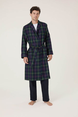 Merino Wool Tartan Robe