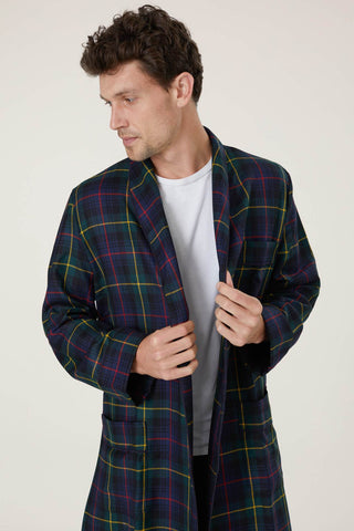 Merino Wool Tartan Robe