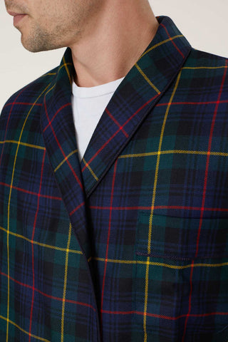 Merino Wool Tartan Robe
