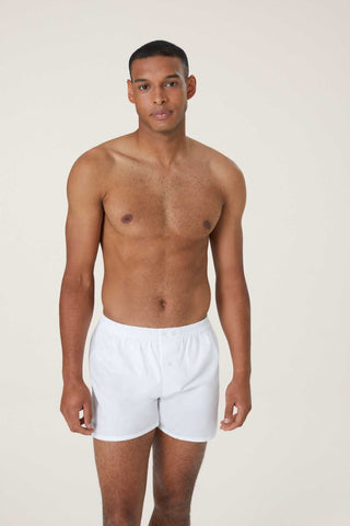 Cotton Boxers - Pure White