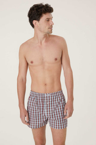 Cotton Boxers - Plaid - Red Royal Stewart
