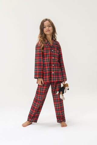 Premium Plaid Flannel Pajama Set