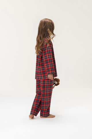 Premium Plaid Flannel Pajama Set
