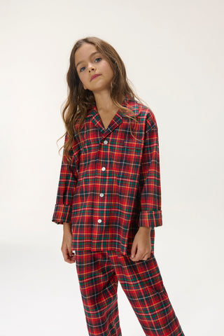 Premium Plaid Flannel Pajama Set