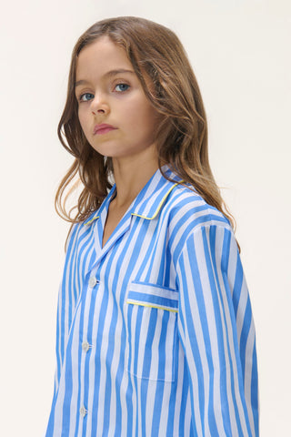 Striped Cotton Voile Pajama Set