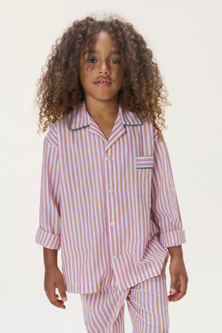 Striped Cotton Voile Pajama Set
