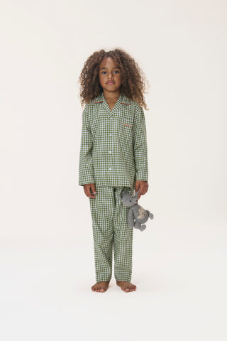 Checkered Flannel Pajama Set