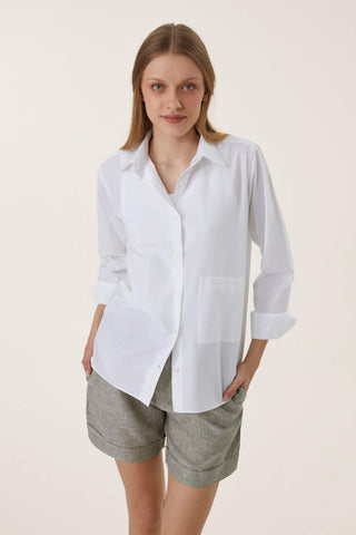 Pure Linen Bermuda Shorts - Sage Green