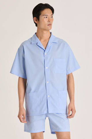 Cotton Short Pajama Set - Sky Blue