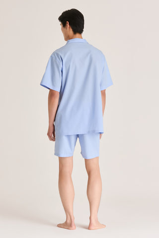 Cotton Short Pajama Set - Sky Blue