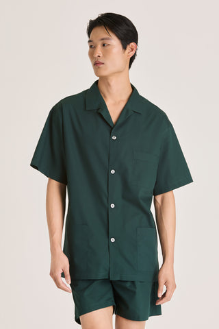 Cotton Short Pajama Set - Dark Green