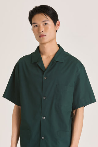 Cotton Short Pajama Set - Dark Green