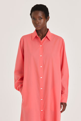 Ultra-Light Cotton Nightshirt - Coral Peach