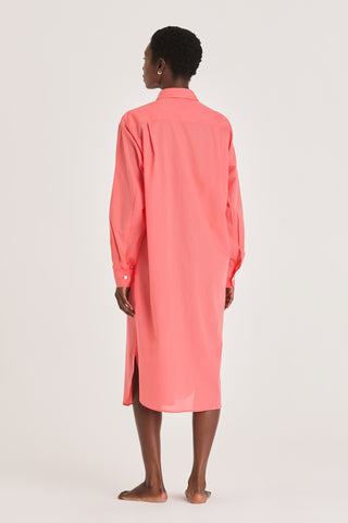 Ultra-Light Cotton Nightshirt - Coral Peach