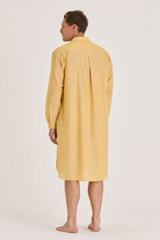 Ultra-Light Cotton Classic Collar Nightshirt - Honey