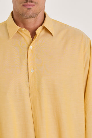 Ultra-Light Cotton Classic Collar Nightshirt - Honey