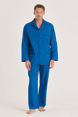 Cotton Pajama Set - Cobalt Blue