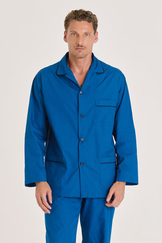 Cotton Pajama Set - Cobalt Blue