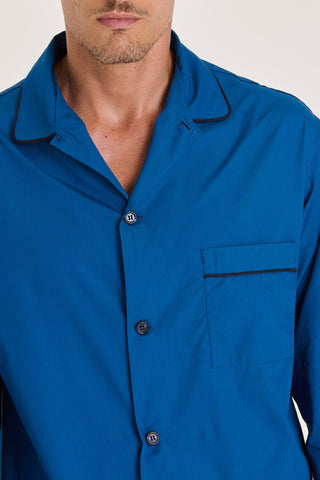 Cotton Pajama Set - Cobalt Blue