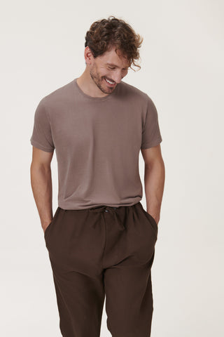Premium Cotton Flannel Lounge Pants - Chocolate Brown