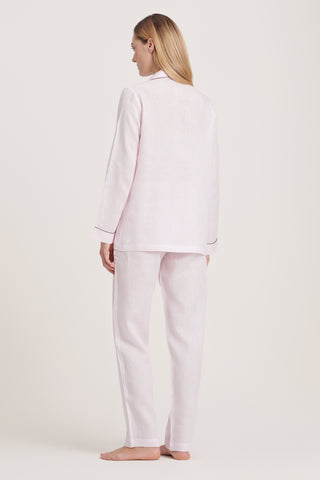 Pure Linen Pajama Set - Pink Salt