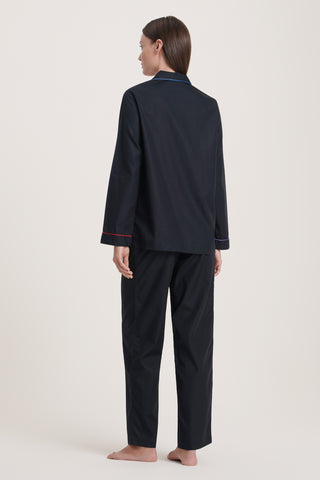 Rainbow Cotton Pajama Set - Jet Black