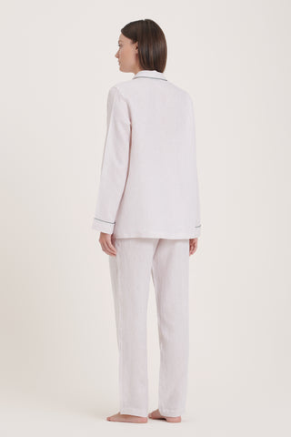 Pure Linen Pajama Set - Ivory