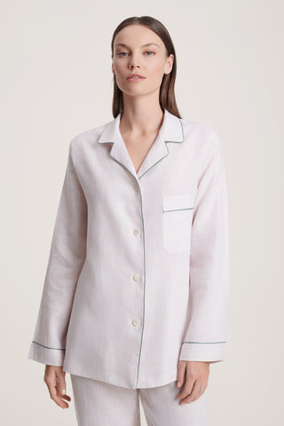 Pure Linen Pajama Set - Ivory