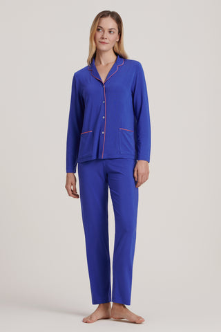Micro-Modal Pajama Set - Royal Blue