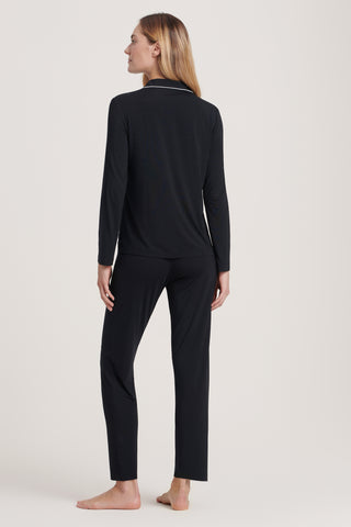 Micro-Modal Pajama Set - Jet Black