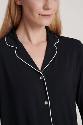 Micro-Modal Pajama Set - Jet Black